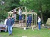 Lommel - Kiwanis bouwden prieel voor Akindo