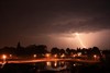 Lommel - Onweer, gezien vanuit het Barrierspark