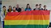 Lommel - Regenboogvlag tegen homohaat