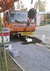 Beringen - Vrachtwagen verliest 125 olie in Beverlo
