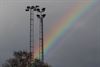 Beringen - Regenboog boven KvK Beringen