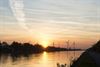 Beringen - Zonsondergang aan het kanaal