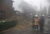 Hamont-Achel - Stalling uitgebrand in de Bevrijdingsstraat