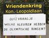 Lommel - Leopoldlaan kleurt Olympisch
