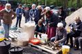 Raku-stoken aan Hoevezavel