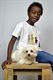 Stef maakt straffe T-shirts met hondenprints