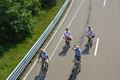 Prachtig fietsweer op Ford-testbanen