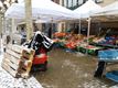 Sneeuw op de markt