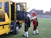 De Sint-auto viel in panne!