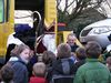 De Sint-auto viel in panne!