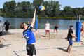 Beachvolley onder stralende zon