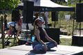 Yoga op muziek in openlucht
