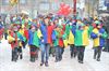 Kou en sneeuw op carnaval in Hamont
