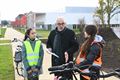 Officiële opening fietspad scholencampus