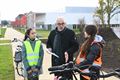 Officiële opening fietspad scholencampus