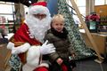 Kerstman te gast in de bibliotheek