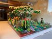 Wandelen langs Lego-creaties