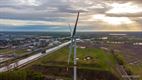 De eerste windturbine staat er