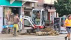 Waterlek in het centrum van Beringen