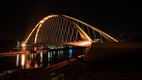 Brug in feestverlichting