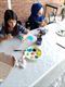 Kinderen proeven van kunst: grootste stoeptekening