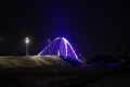 Nieuwe brug Tervant in feestlicht