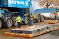 Nieuwe brug Zandstraat wordt morgenavond geplaatst