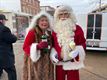 Kerstman bezoekt markt in Paal