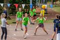 Netballen in het zand