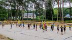 Netballen in het zand