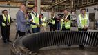 Premier De Croo op de werkvloer bij ZF Wind Power