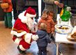 Kerstman in de bib