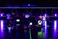 Volleyballen in blacklight, bij Lovoc