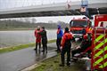 Auto in kanaal in Tervant