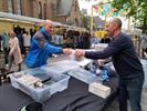 Een ontbijtje voor de marktkramers