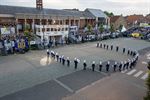 Veel volk op droge Taptoe