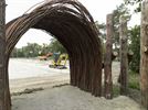 Werken aan parking House of Nature aan de gang