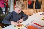 Mason en Siora kwamen zandtekeningen maken
