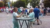 Salim Seghers zorgt voor muziek op het terras