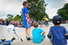 Drukte in het skatepark