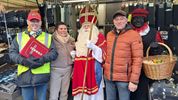 Berichtje van de Sint op de markt in Pelt