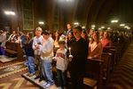Paaswake in kerk Beringen-Mijn