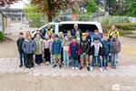 Politie op bezoek in de klas van Yenthe in BaLu