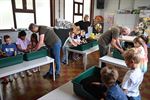 Tuinhier Leopoldsburg plant zaadjes bij De Immert
