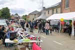 Rommelmarkt Tervant met wat regen en zon