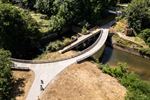 Nieuwe fietsbrug in Schaffen