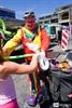 Ballonnenclown op de woensdagmarkt