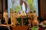 Mijnwerkers-Brancardiers Paal in Lourdes