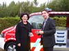 Een boot en wagen voor de brandweer