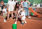 Sofia Costoulas inspireert kids bij Tennis Paal